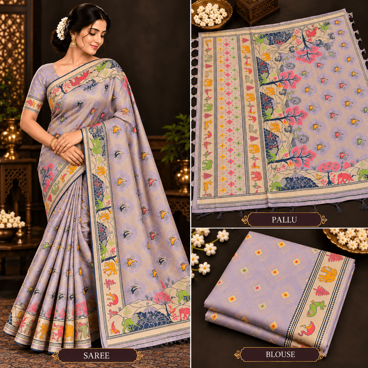 Banarasi fount saree