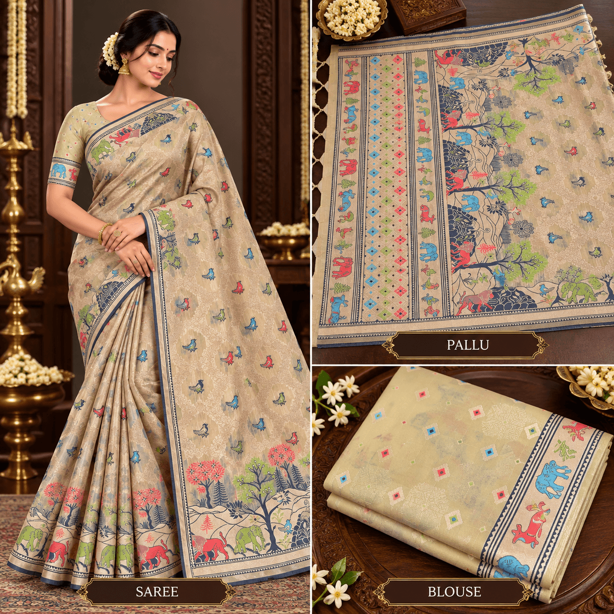 Banaras fount saree